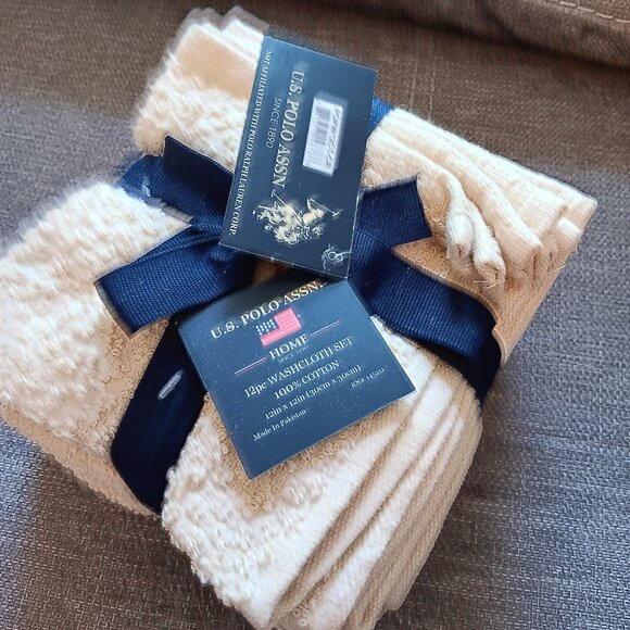 U.S. POLO ASSN. Wash Cloths (12 piece) - Picture 2 of 11